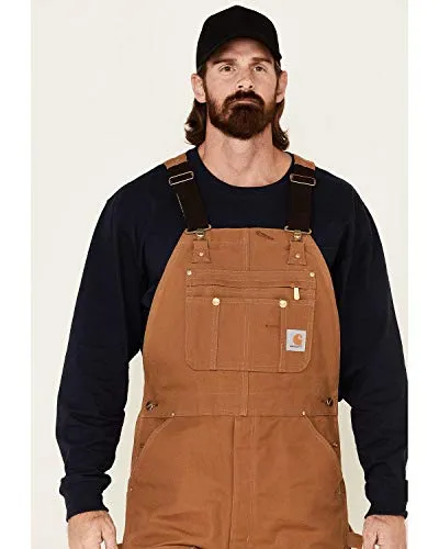 Carhartt 106671 Men's Loose Fit Firm Duck Bib Overall