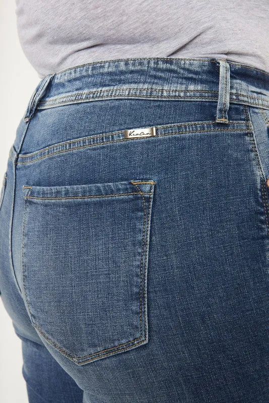 FINAL SALE ~ PLUS KAN CAN High Rise Slim Straight Jean (Tiff)