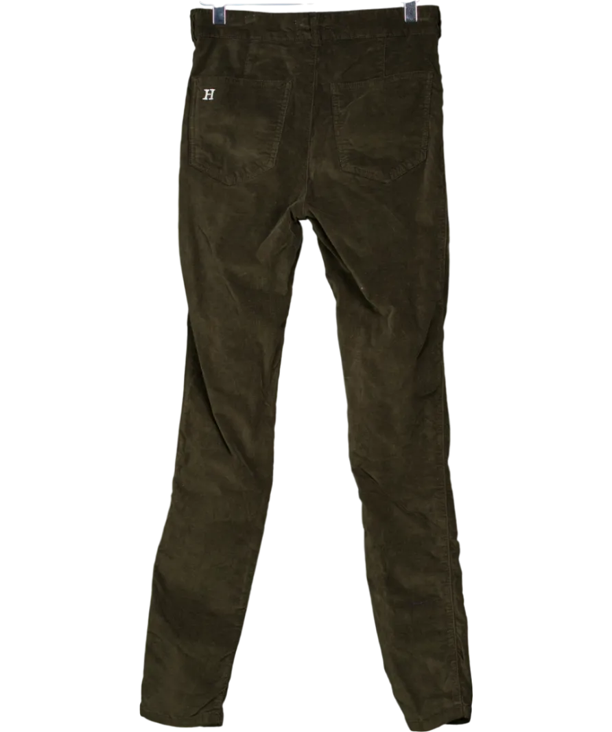 Hartwell Brown Rosie Super Skinny Moleskin Trousers UK 8