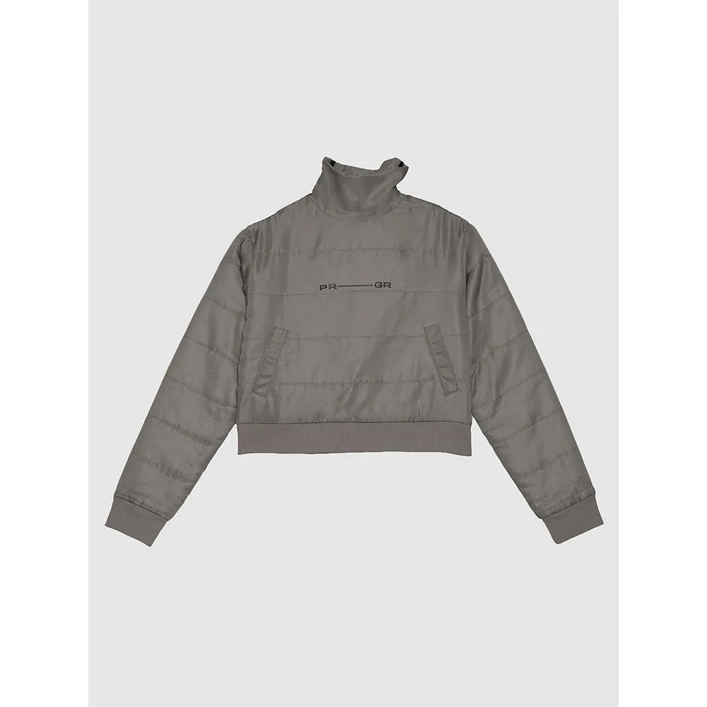 PRIMAL GRAY Grey Recycled Polyester Turtle neck Puffer Jacket