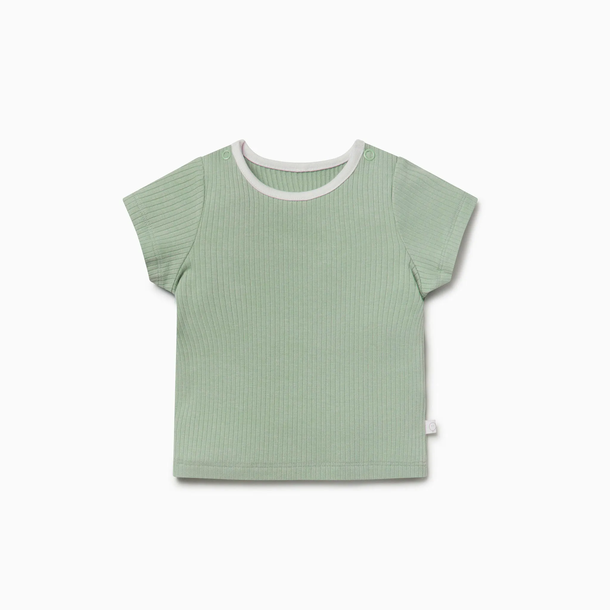 Ribbed Short Sleeve Tee