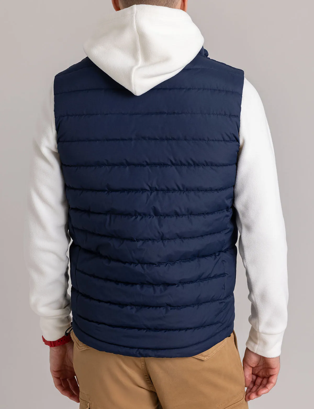 SIGNATURE COLOR BLOCK QUILTED VEST