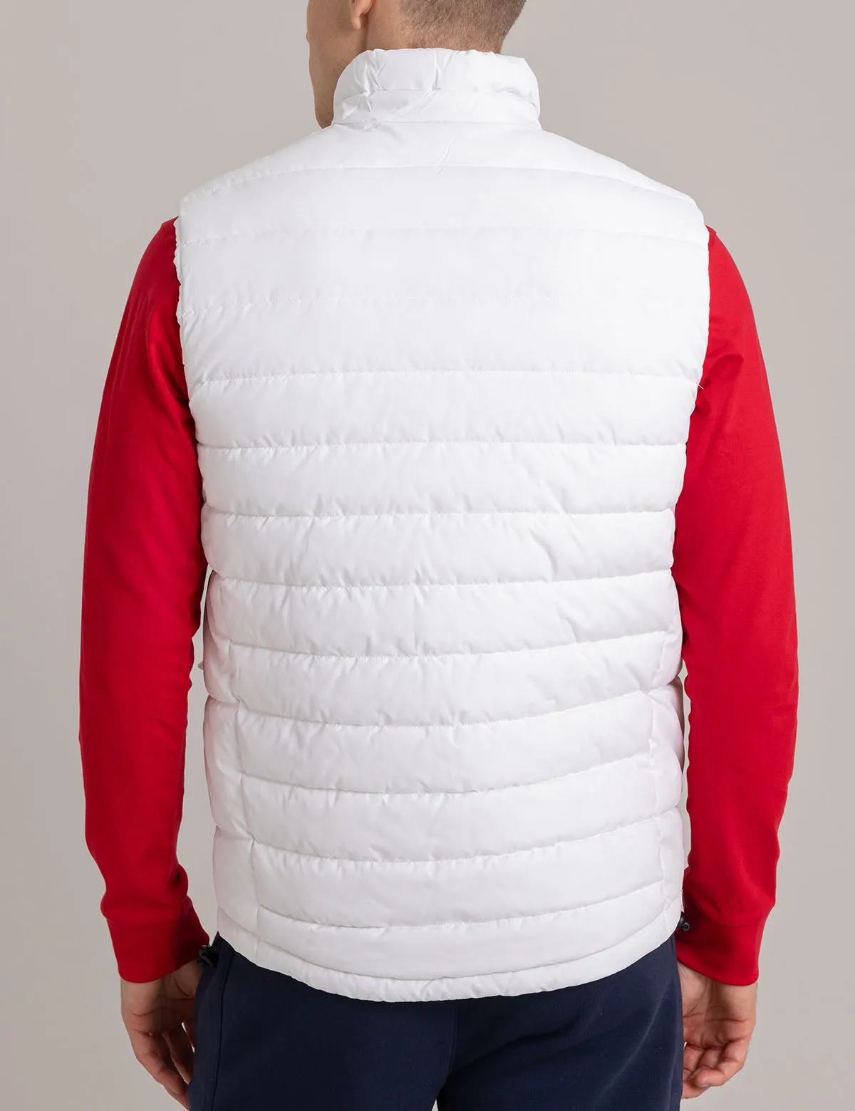 SIGNATURE COLOR BLOCK QUILTED VEST