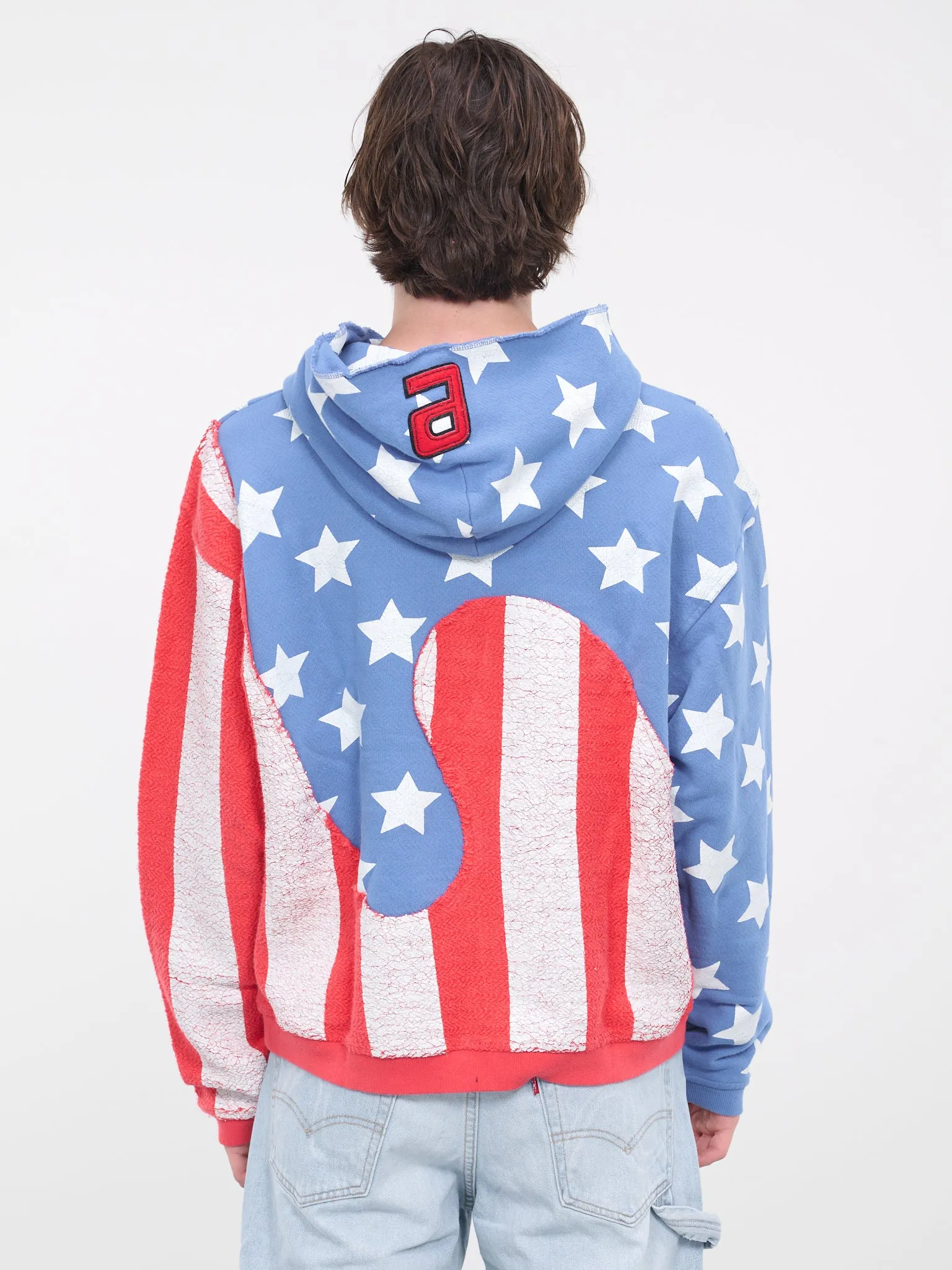 Stars And Stripes Swirl Hoodie (T022-BLUE)