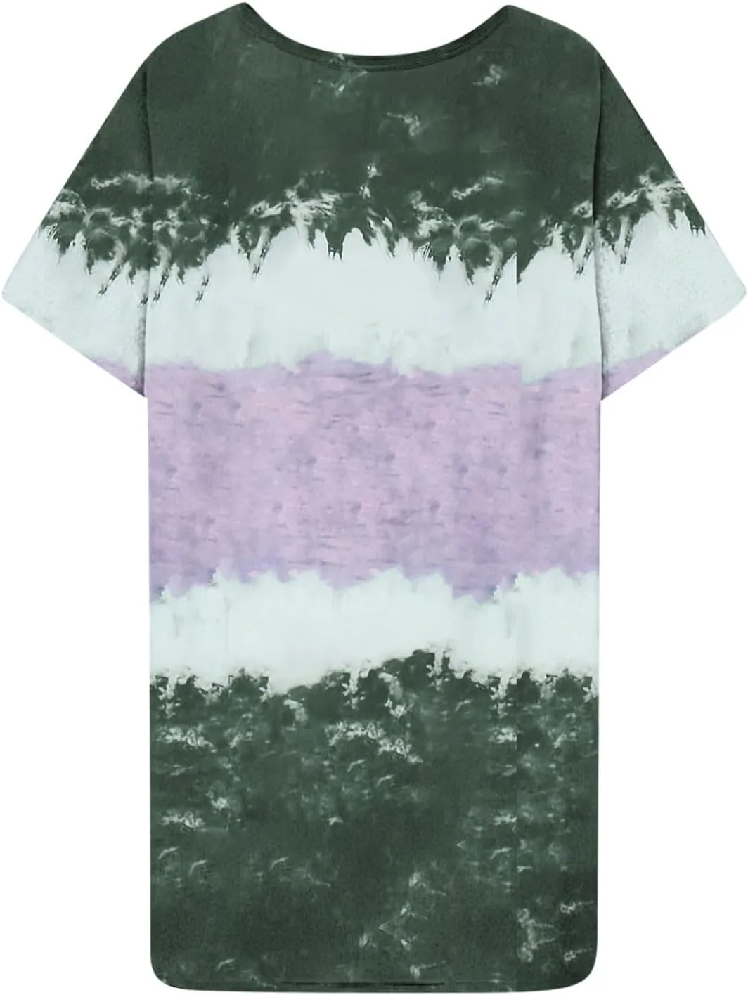 Summer Dress for Women Plus Size Short Sleeve Tie Dye Dress Loose Shirt Dress Causal Holiday Party Dress