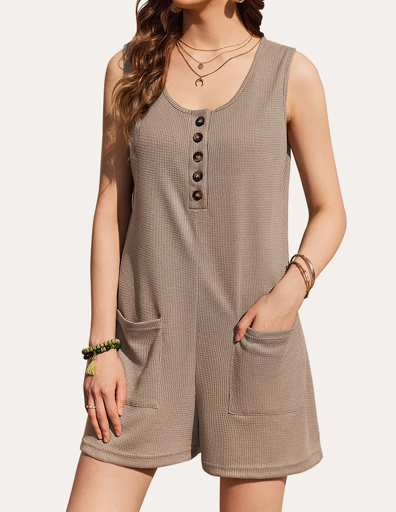 Summer Waffle Short Overalls (US Only)