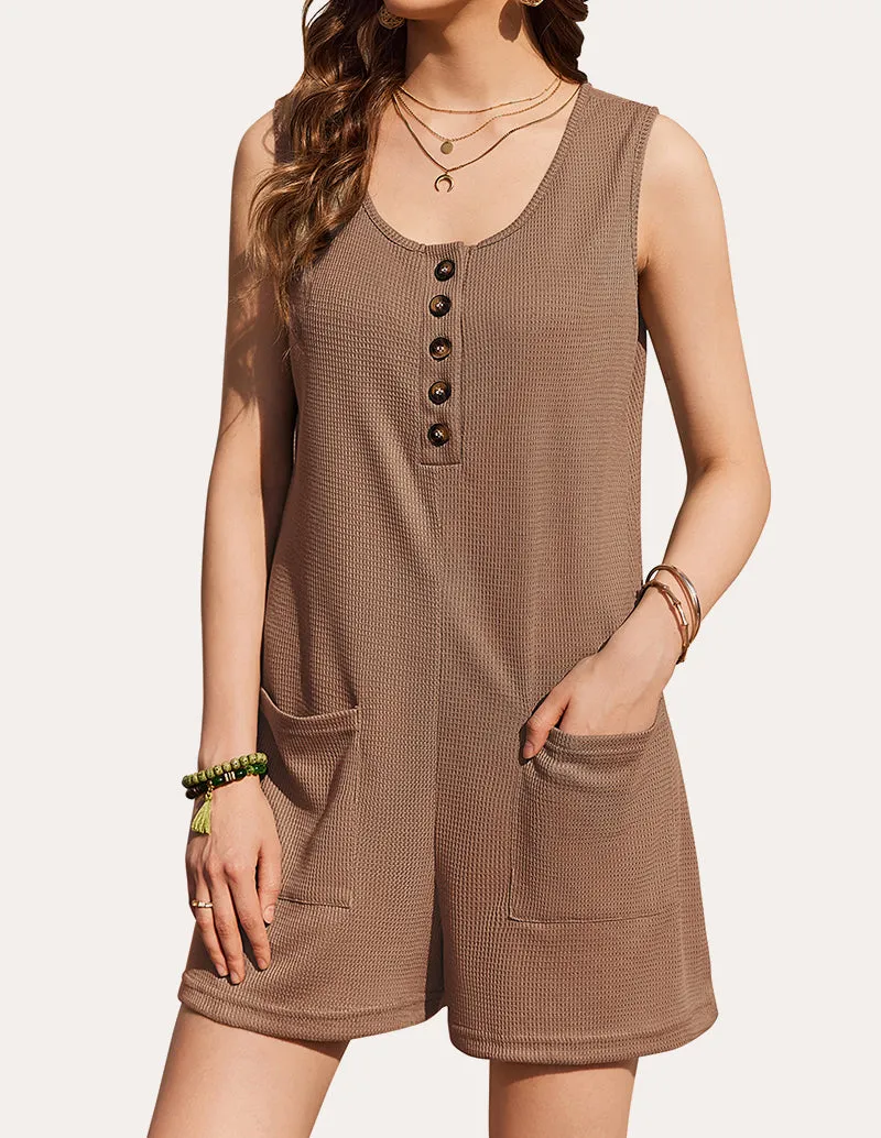 Summer Waffle Short Overalls (US Only)