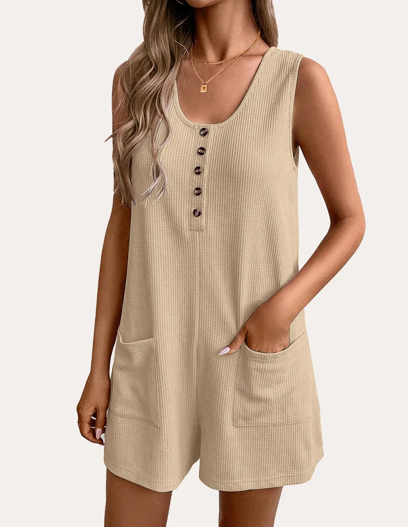 Summer Waffle Short Overalls (US Only)