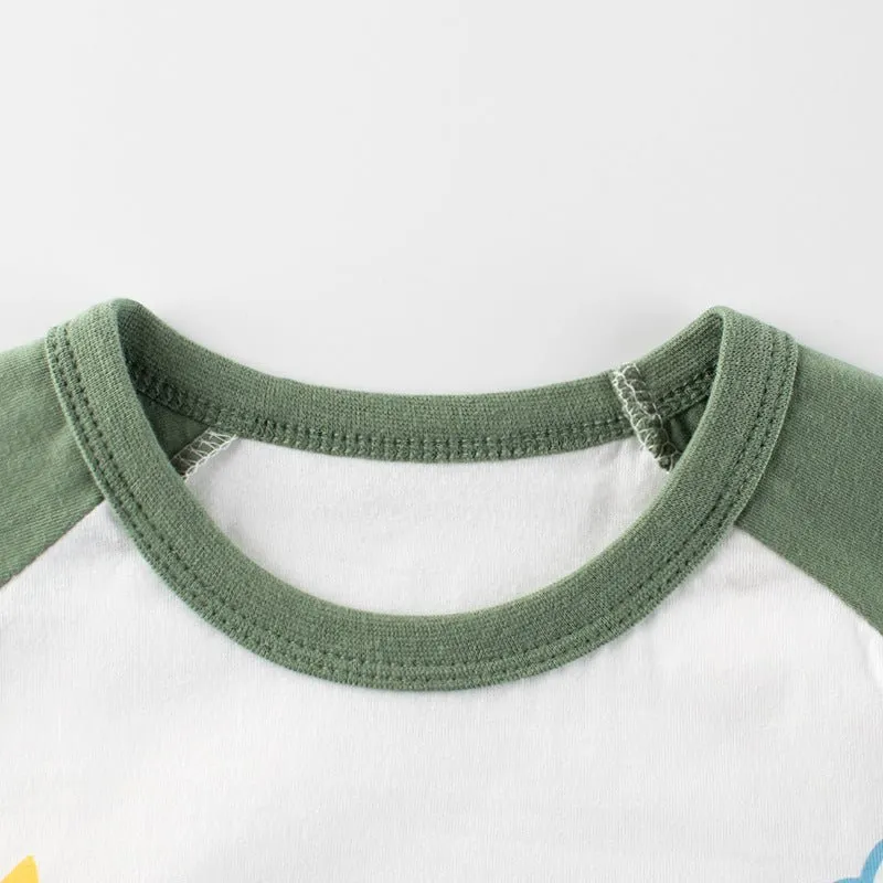 Toddler/Kid Boys Cartoon Dinosaur Pattern Tops