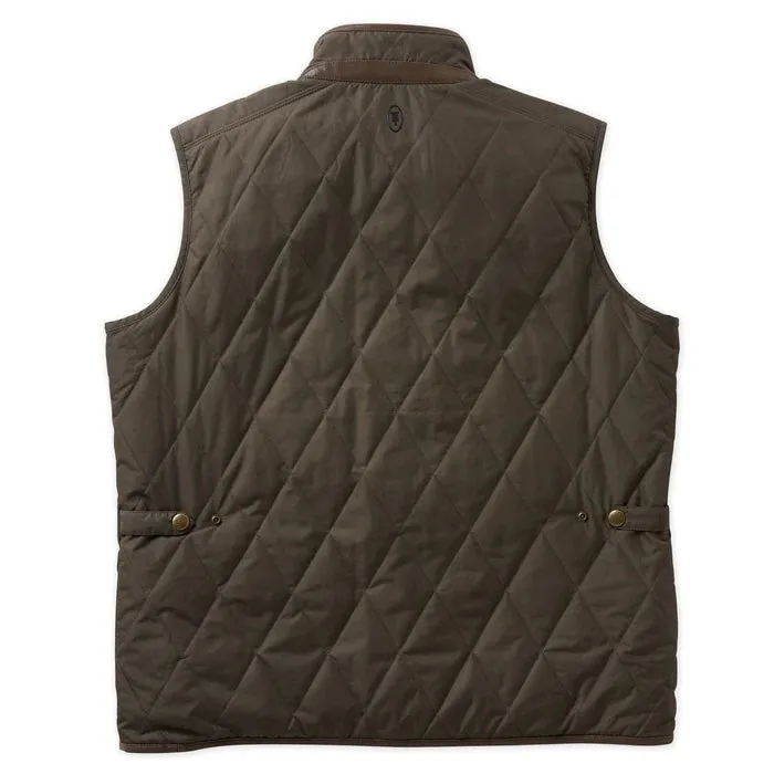TOM BECKBE QUILTED VEST - BLACK/OLIVE