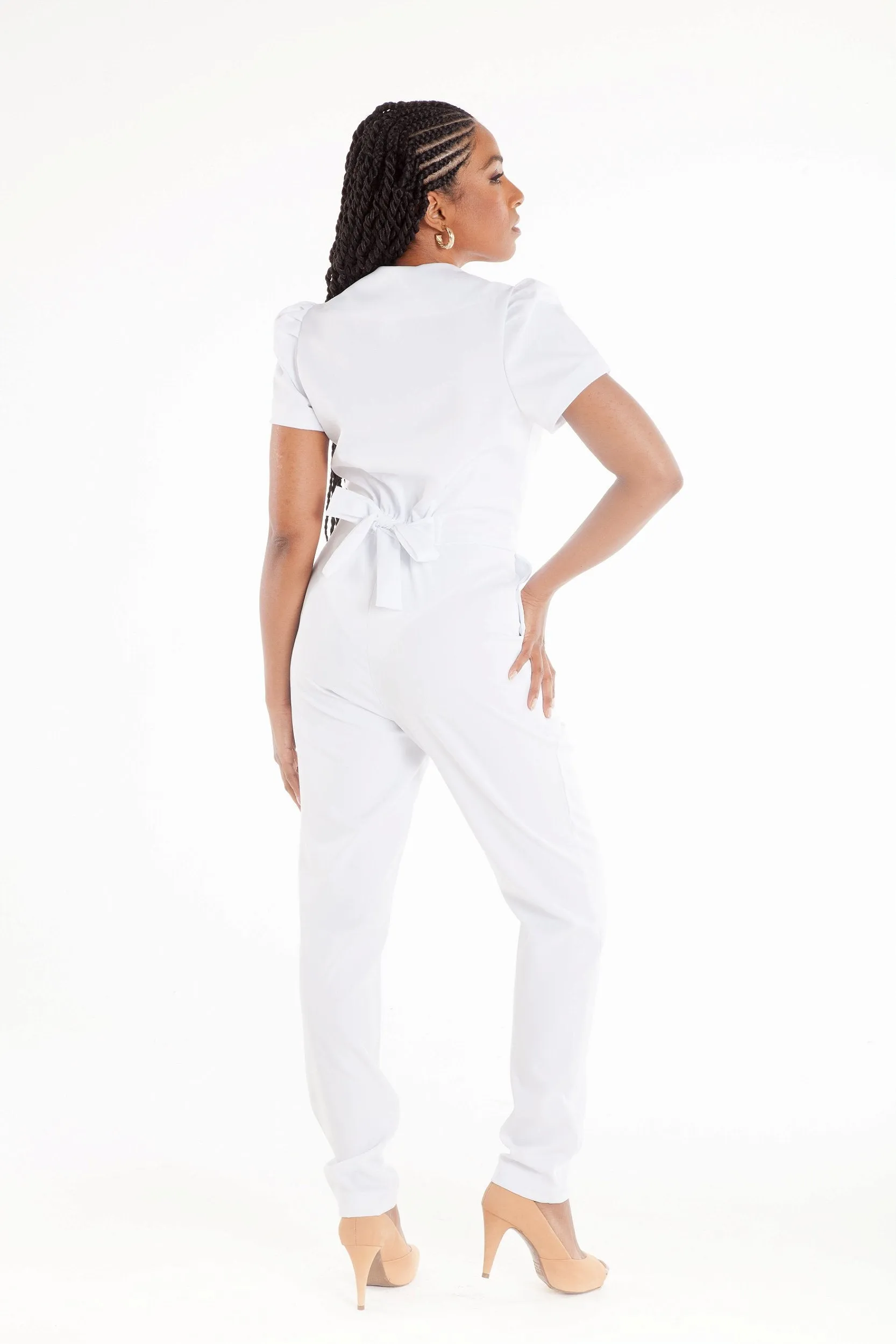 Women's Short Sleeve Surgical Jumpsuit
